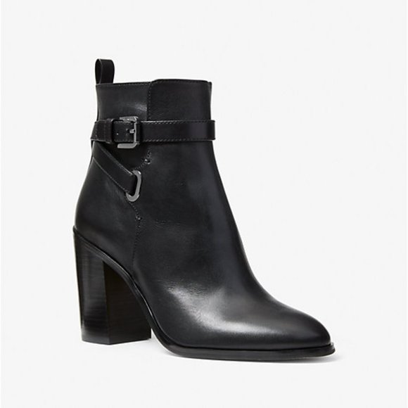 Aldridge Burnished Leather Ankle Boot, Black (Size 9, fits 8.5) - Picture 1 of 3